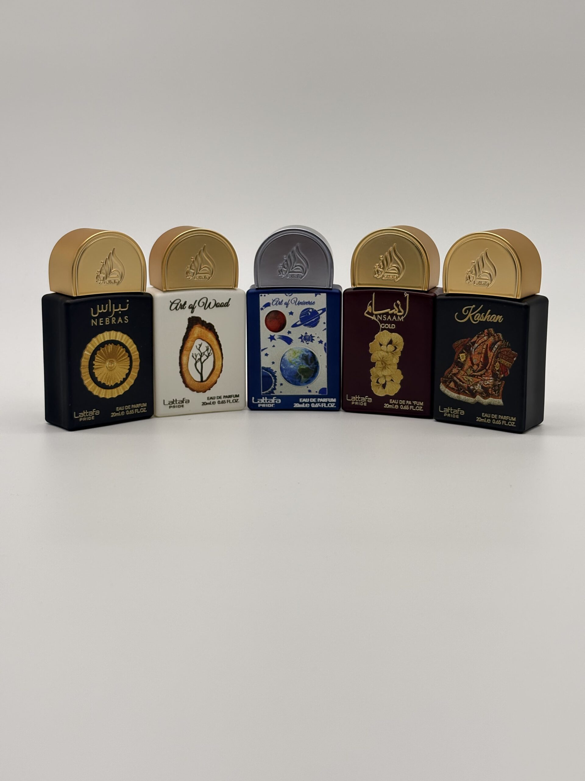 LATTAFA – 5 PC MINI SPRAY (Nebras + Art of Wood + Art of Universe + Ansaam + Kashan)