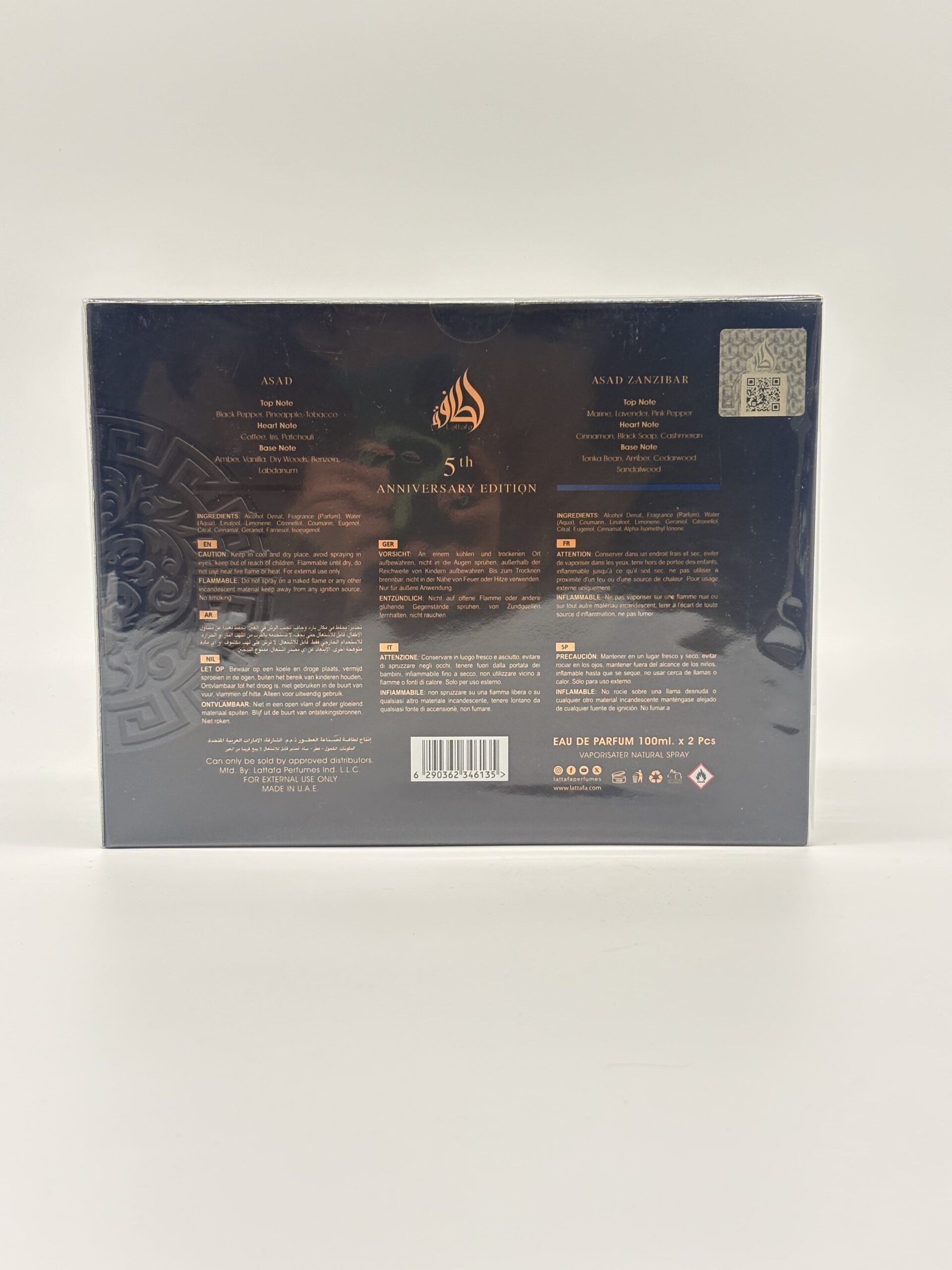 LATTAFA – ASAD 2 PC SET (5TH ANNIVERSARY EDITION)