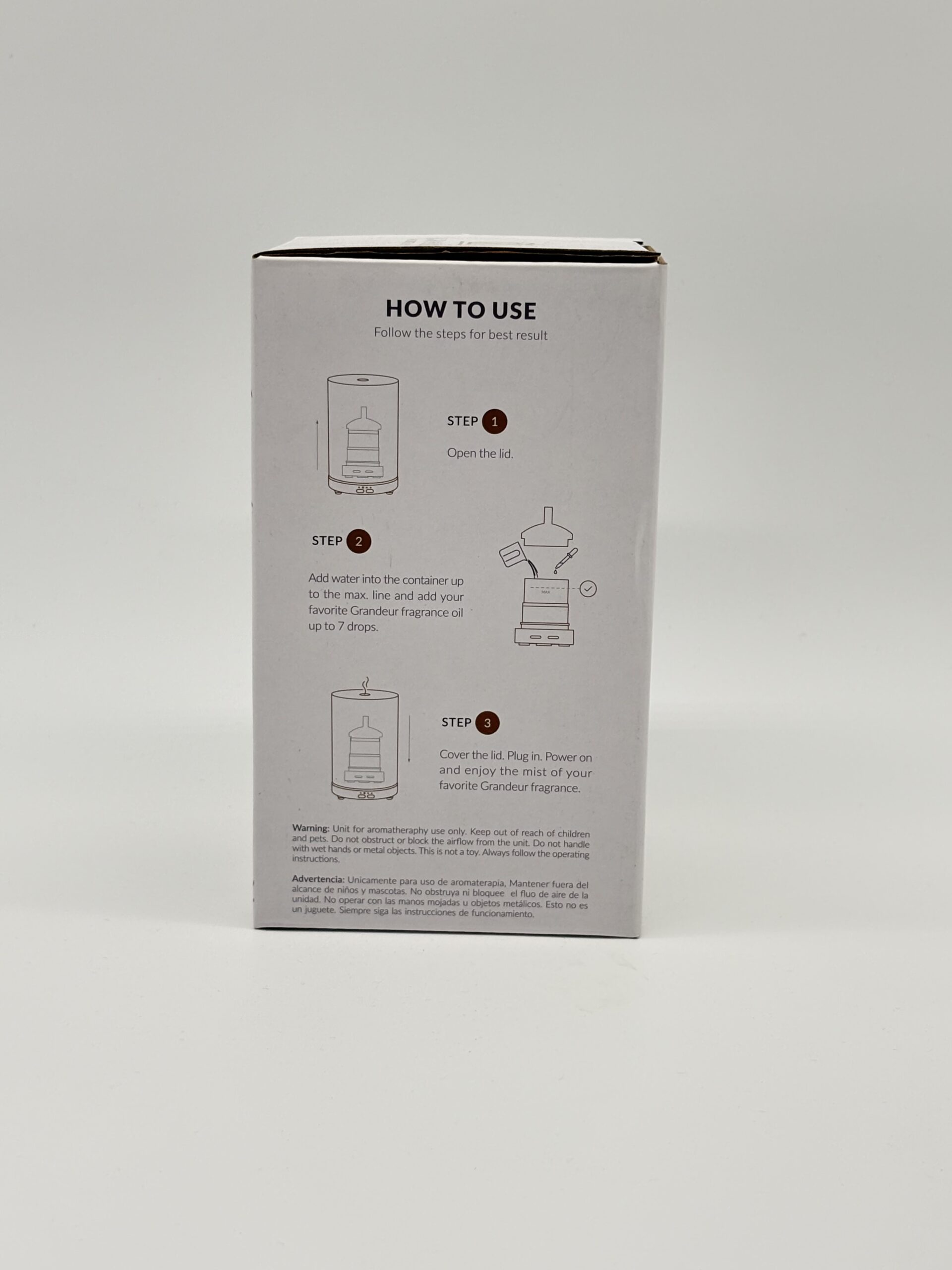 Grandeur Volcanic Glass Ultrasonic Aroma Oil Diffuser