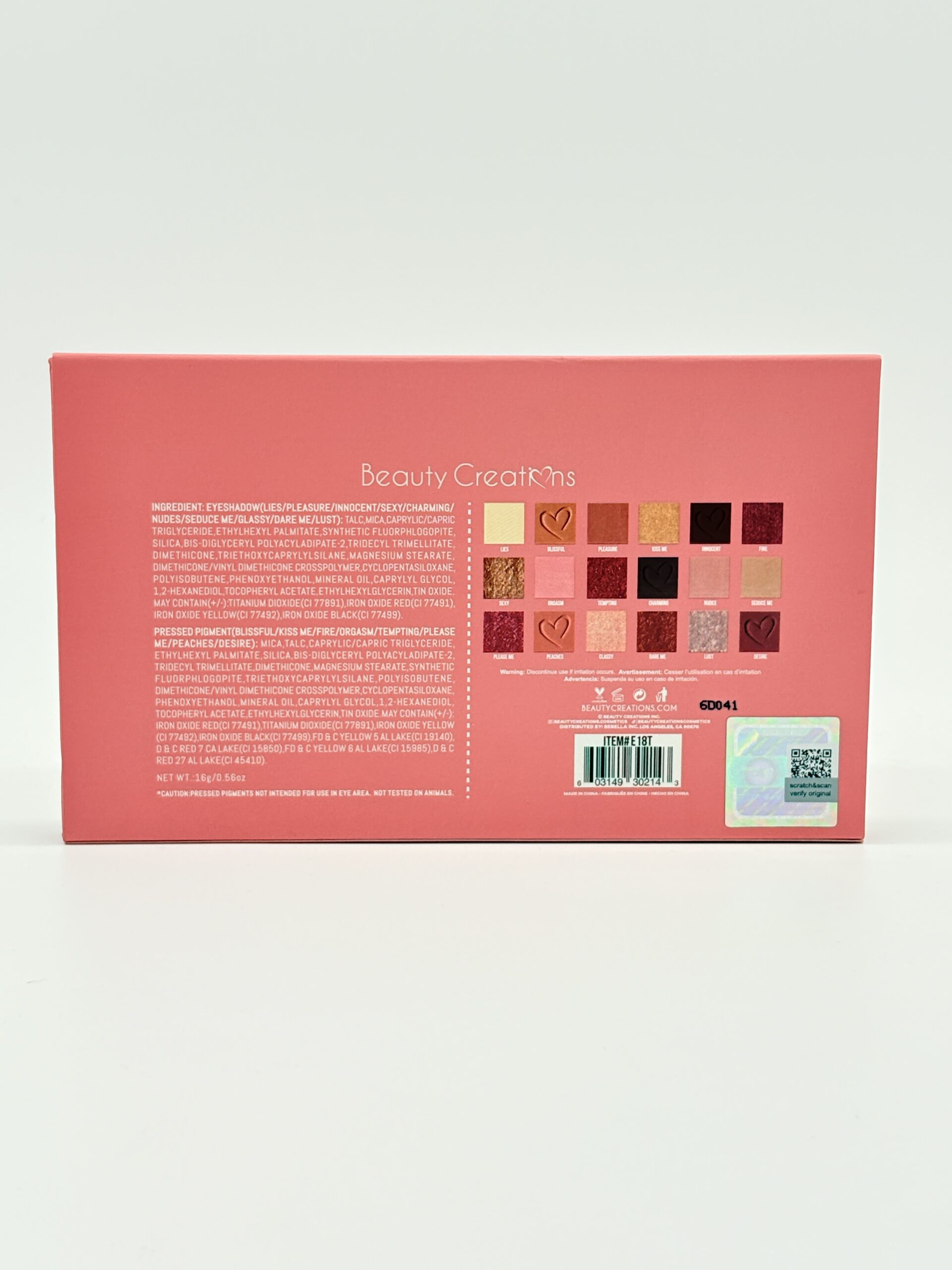 BEAUTY CREATIONS TEASE ME SHADOW PALETTE