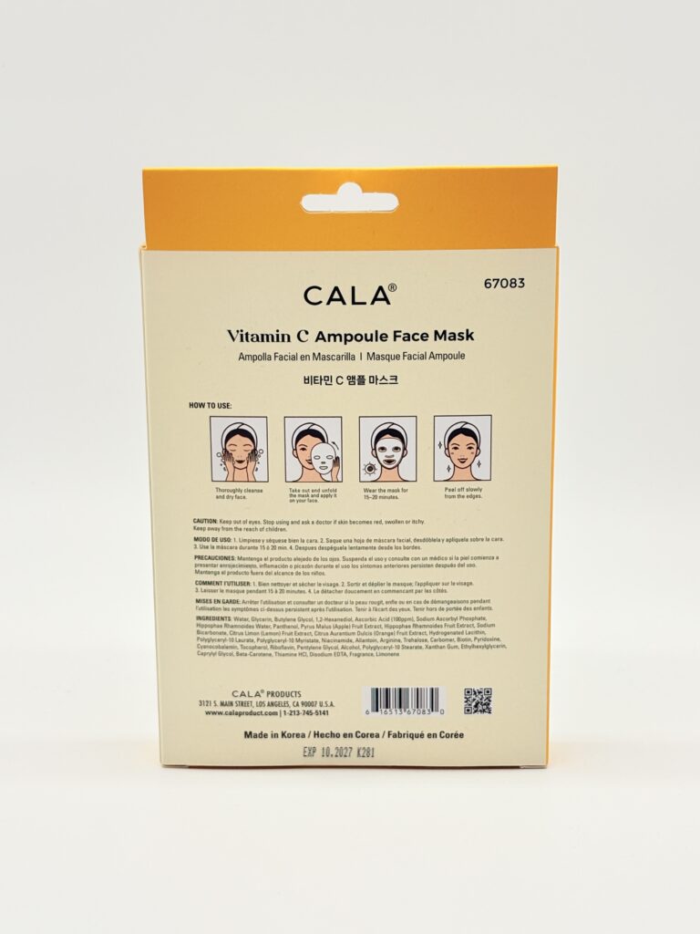 CALA VITAMIN-C AMPOULE FACE MASK – 1PC