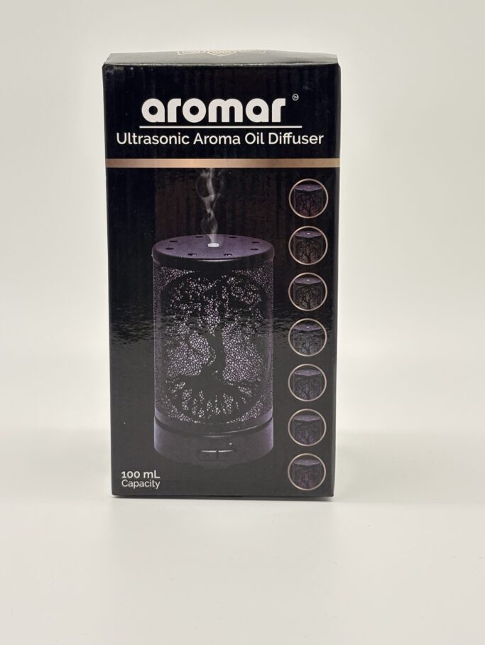 Aromar Ultrasonic Aroma Oil Diffuser – Tree of Life (100 ml)