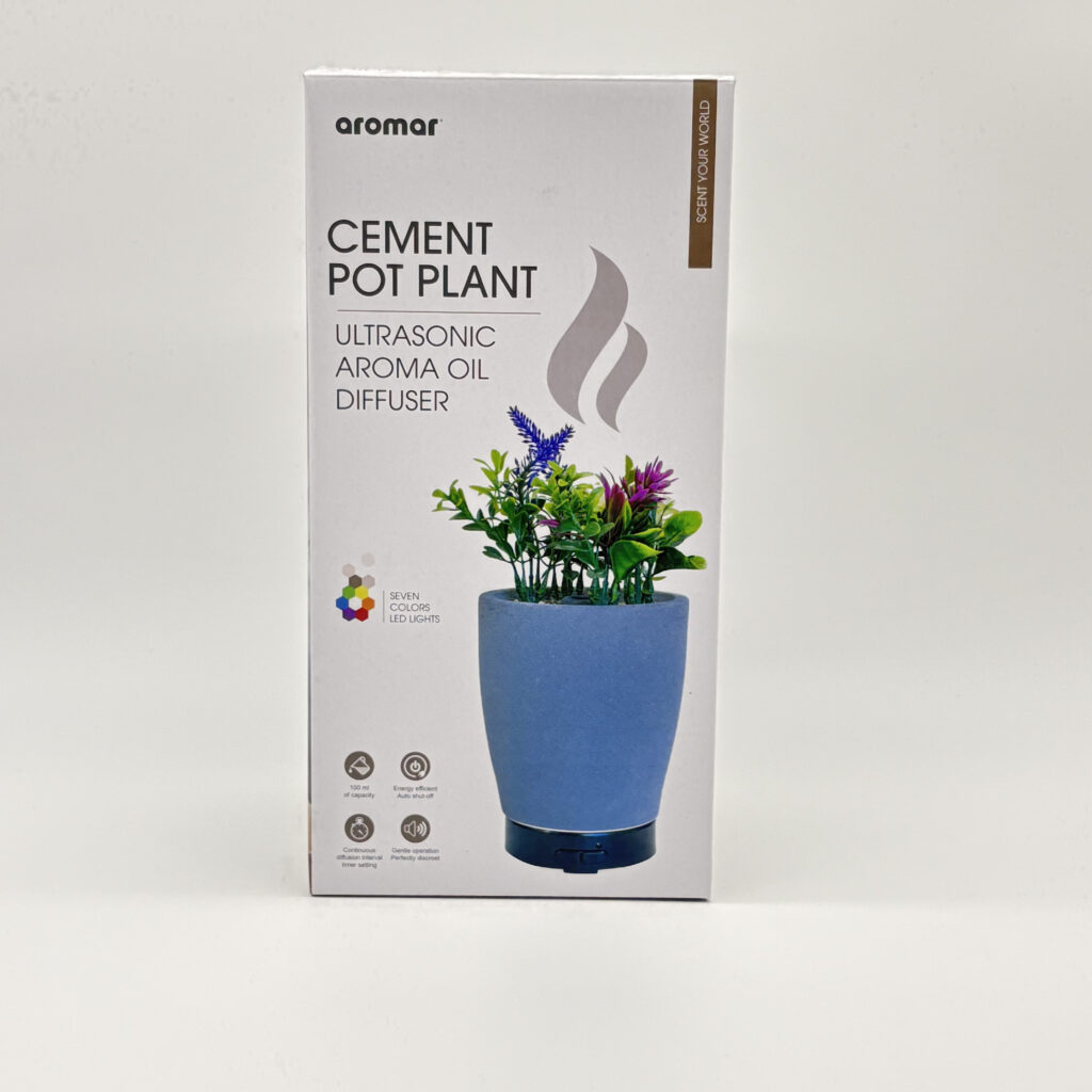 Aromar Cement Pot Plant Ultrasonic Aroma Oil Diffuser