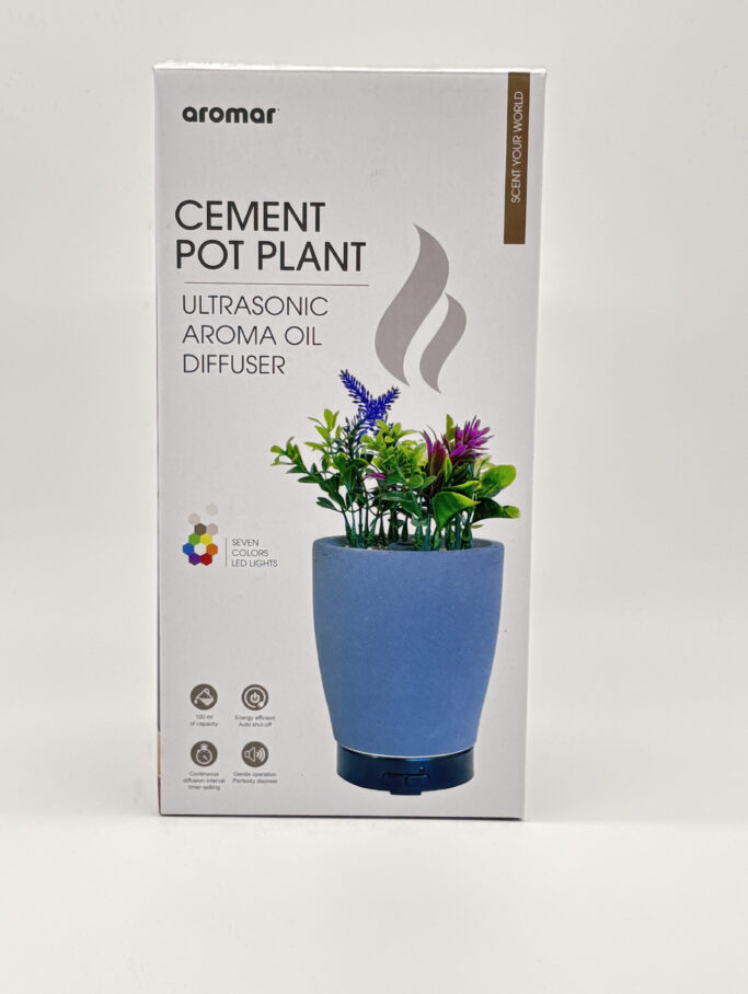 Aromar Cement Pot Plant Ultrasonic Aroma Oil Diffuser