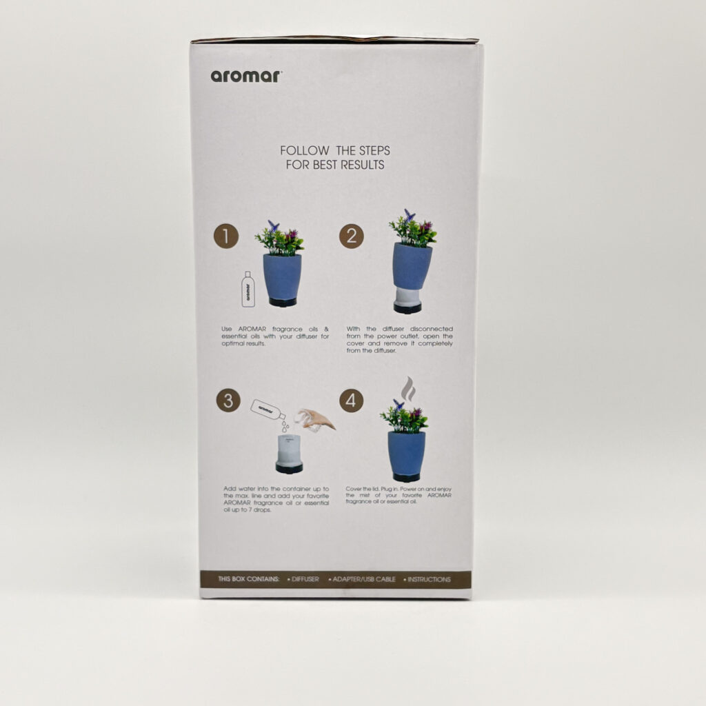 Aromar Cement Pot Plant Ultrasonic Aroma Oil Diffuser