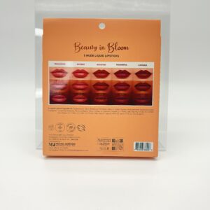 GIORDANO COLORS BEAUTY IN BLOOM 5 NUDE LIQUID LIPSTICKS DARK SHADES