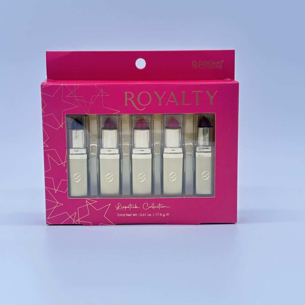 GIORDANO COLORS ROYALTY LIPSTICK COLLECTION – (5PCS Set)
