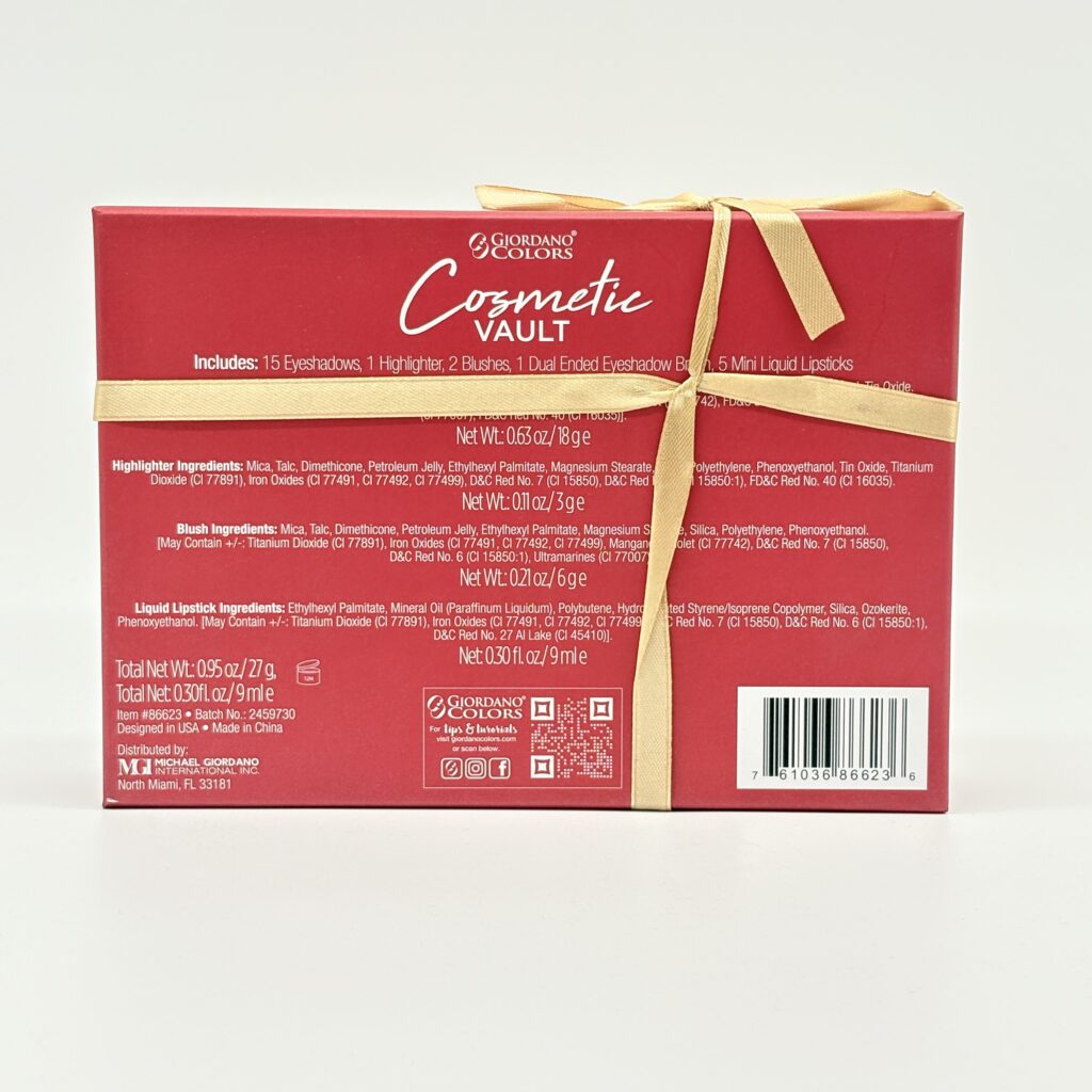 GIORDANO COLORS COSMETIC VAULT SET FOR EYES