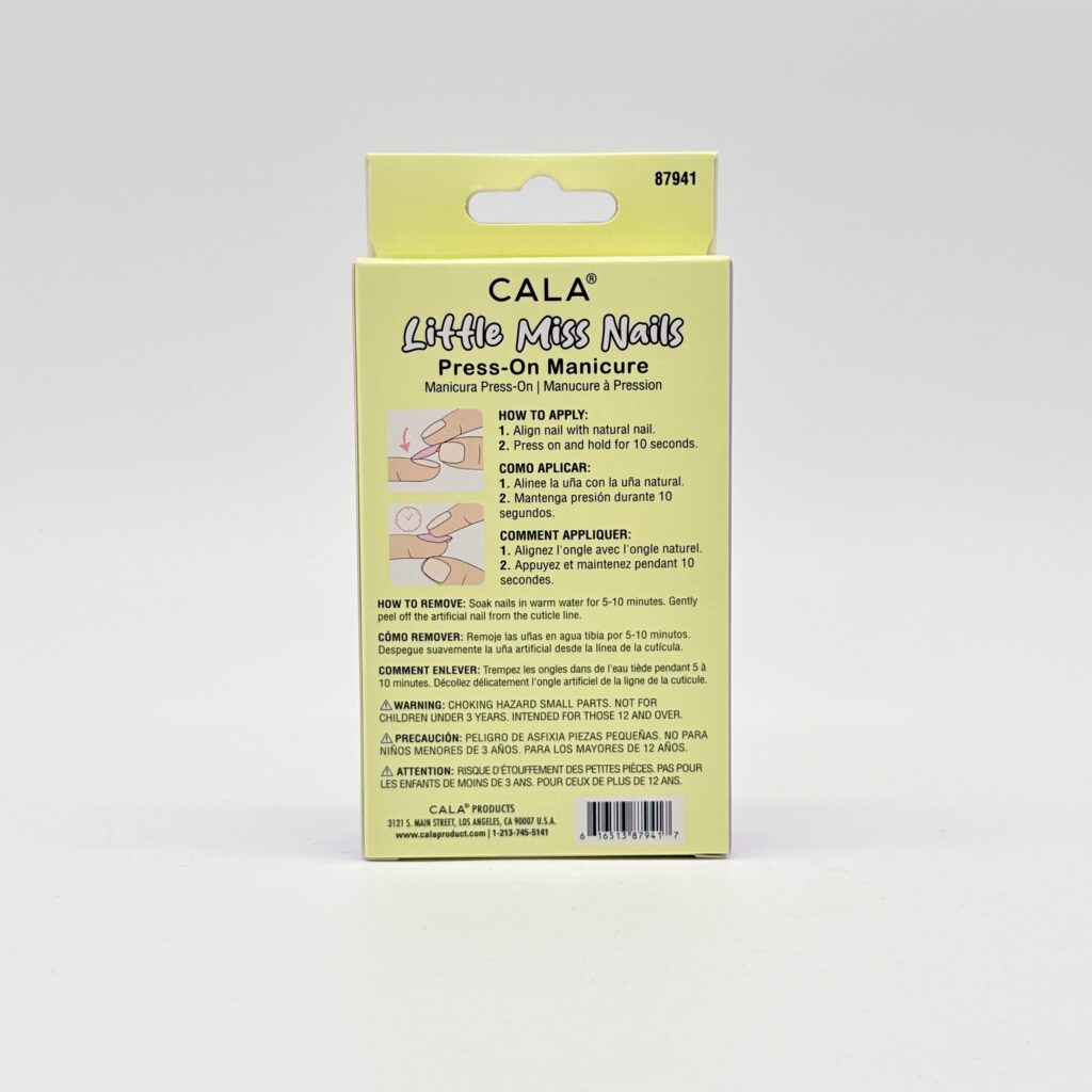 CALA LITTLE MISS NAILS LAVENDAR/YELLOW-87941