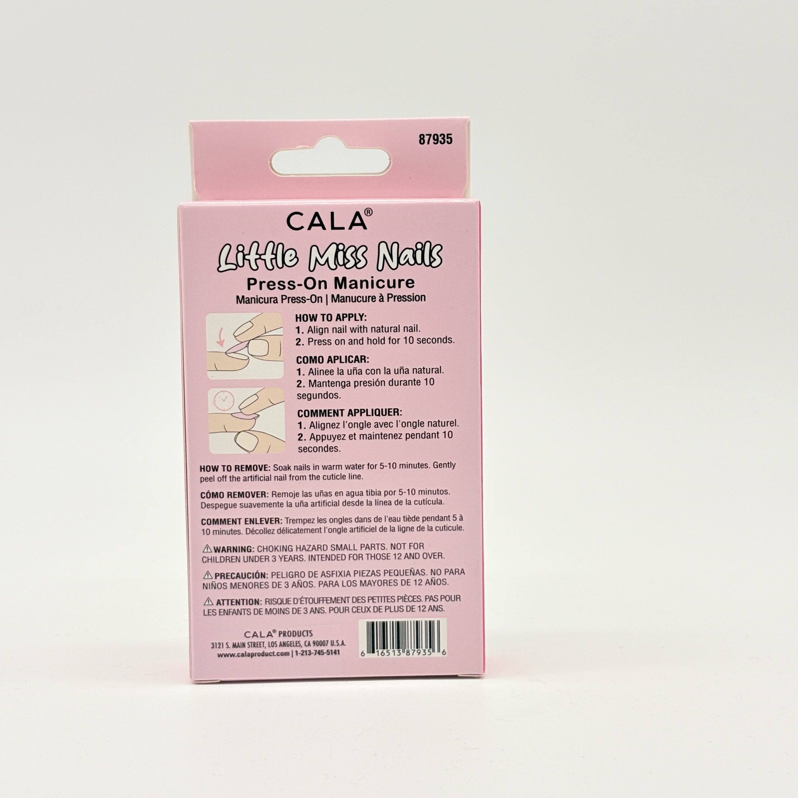 CALA LITTLE MISS NAIL PINK/GLITTER-87935