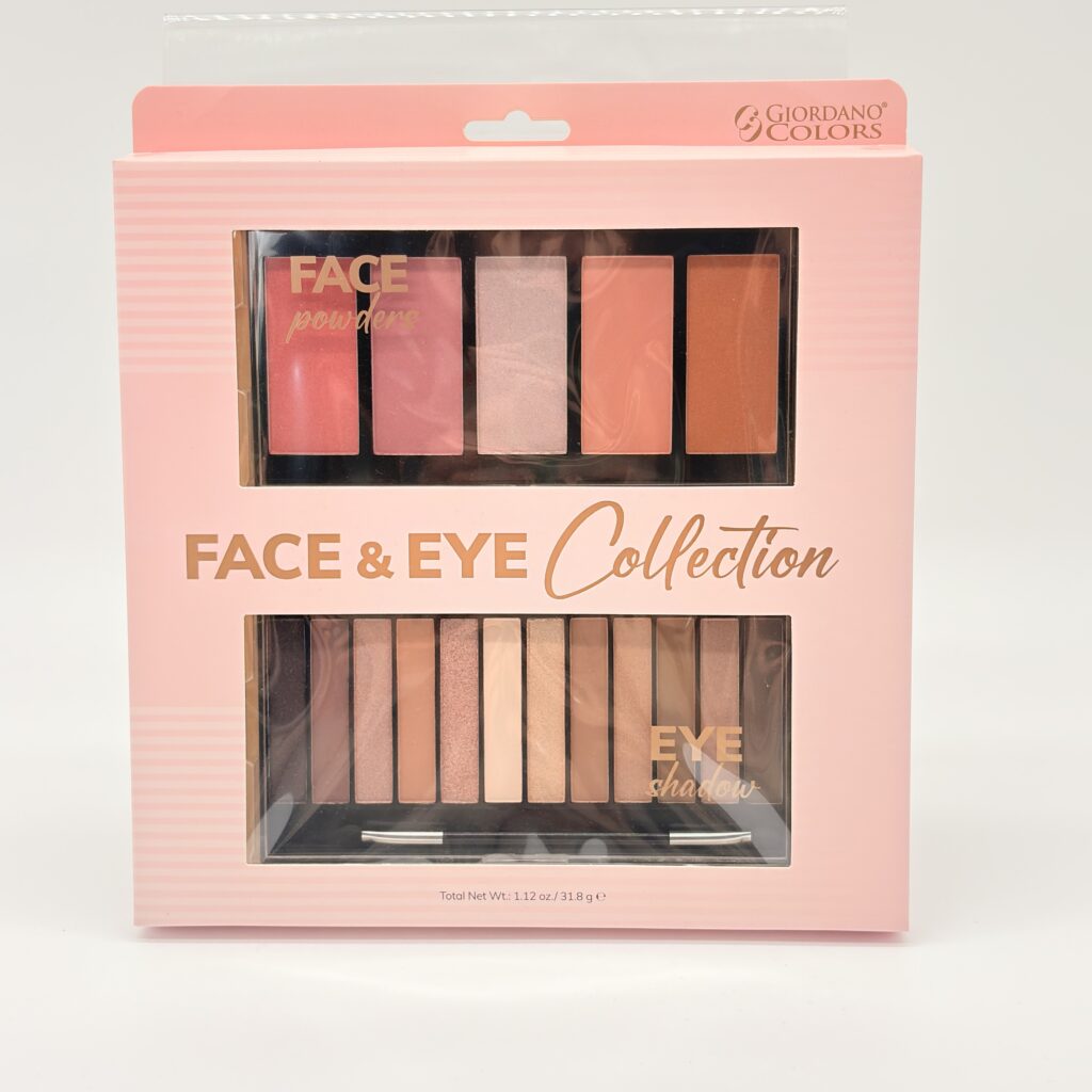 GIORDANO COLORS FACE & EYE COLLECTION 12 EYESHADOW COMPACT & 5 SHADE FACE COMPACT