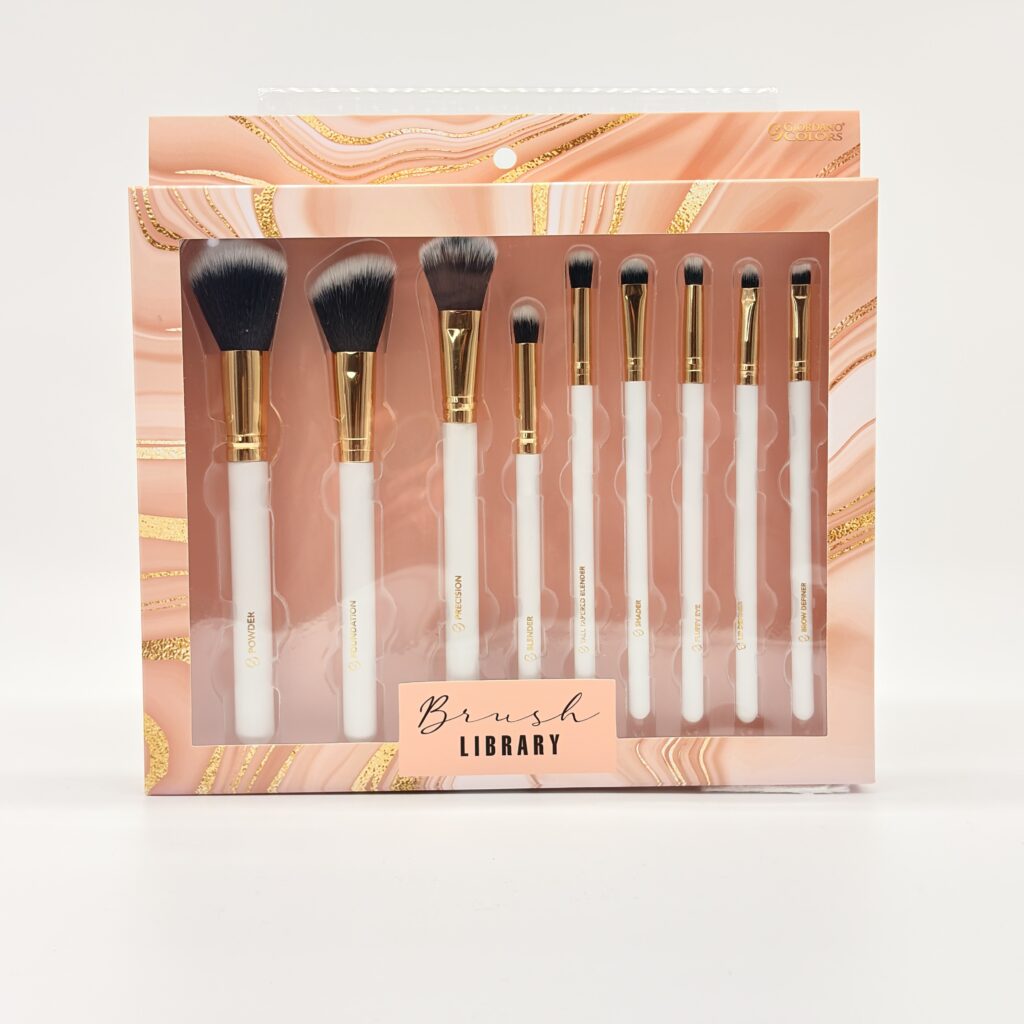 GIORDANO COLORS BRUSH LIBRARY- 9-Piece Makeup Brush Set
