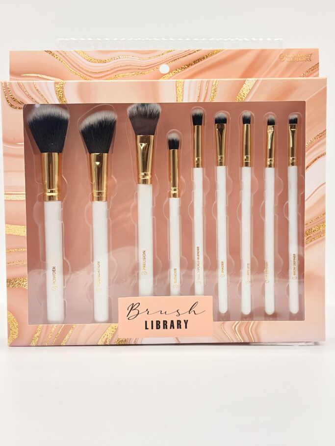 GIORDANO COLORS BRUSH LIBRARY- 9-Piece Makeup Brush Set