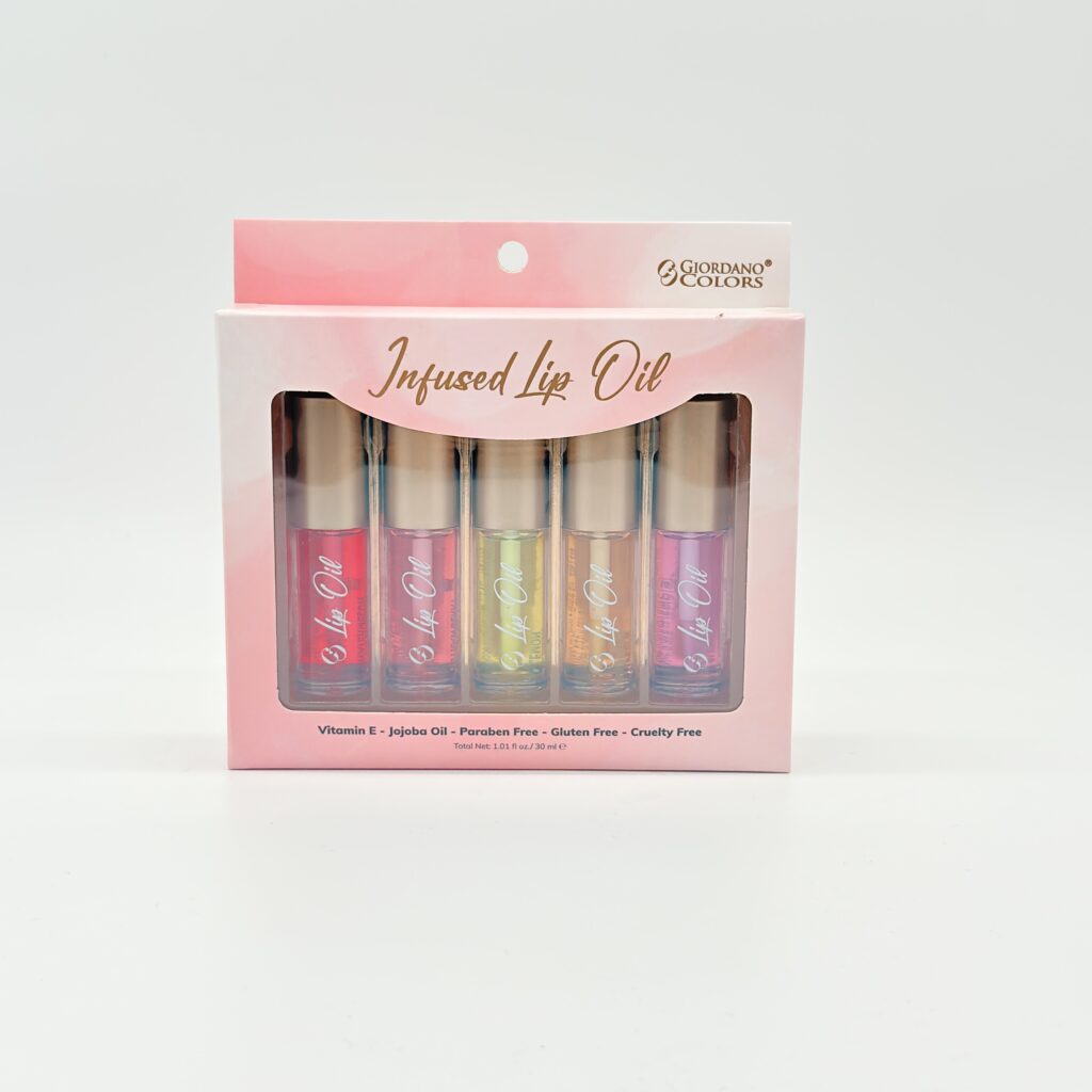 GIORDANO COLORS INFUSED LIP OIL 5 PC