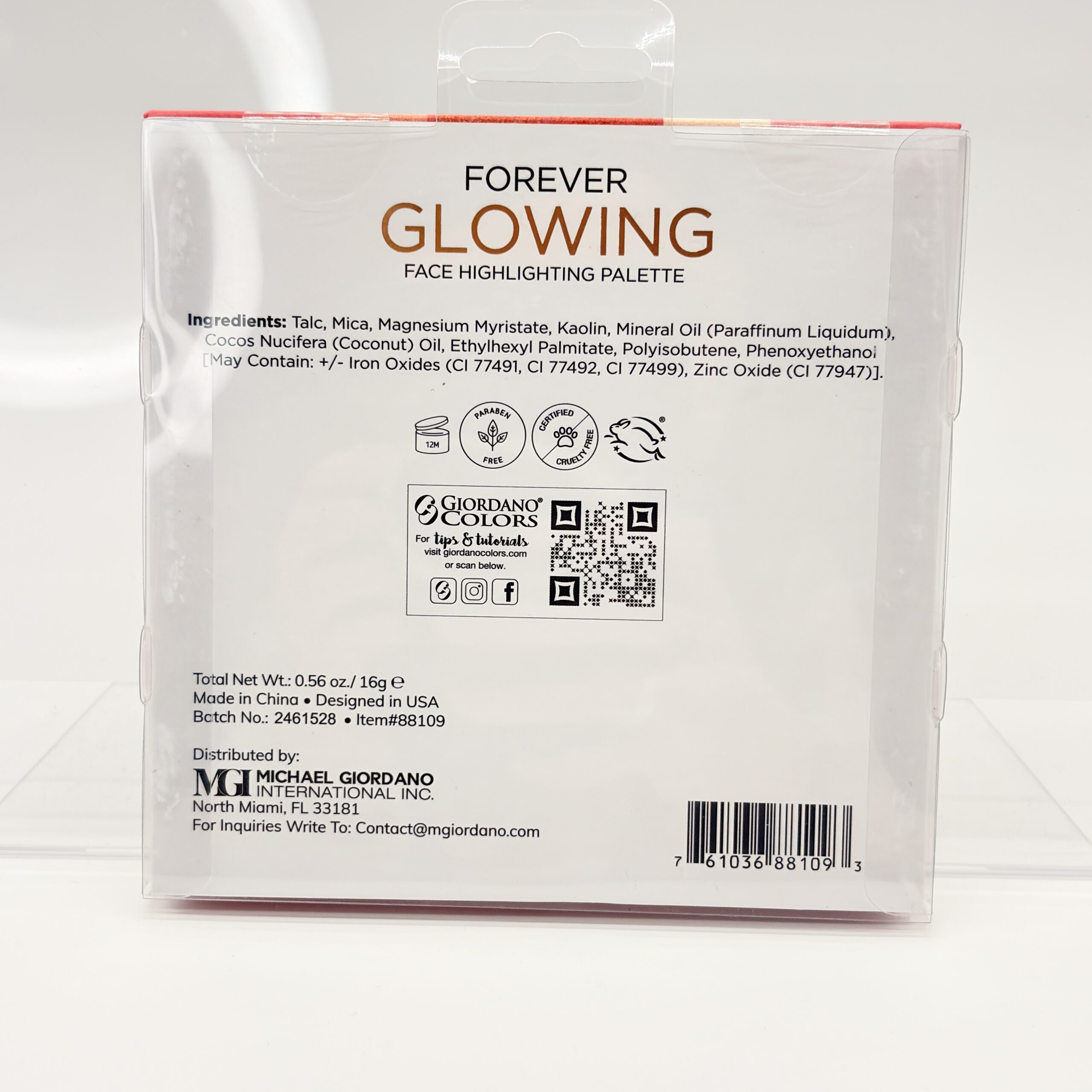 GIORDANO COLORS FOREVER GLOWING FACE HIGHLIGHTING PALETTE