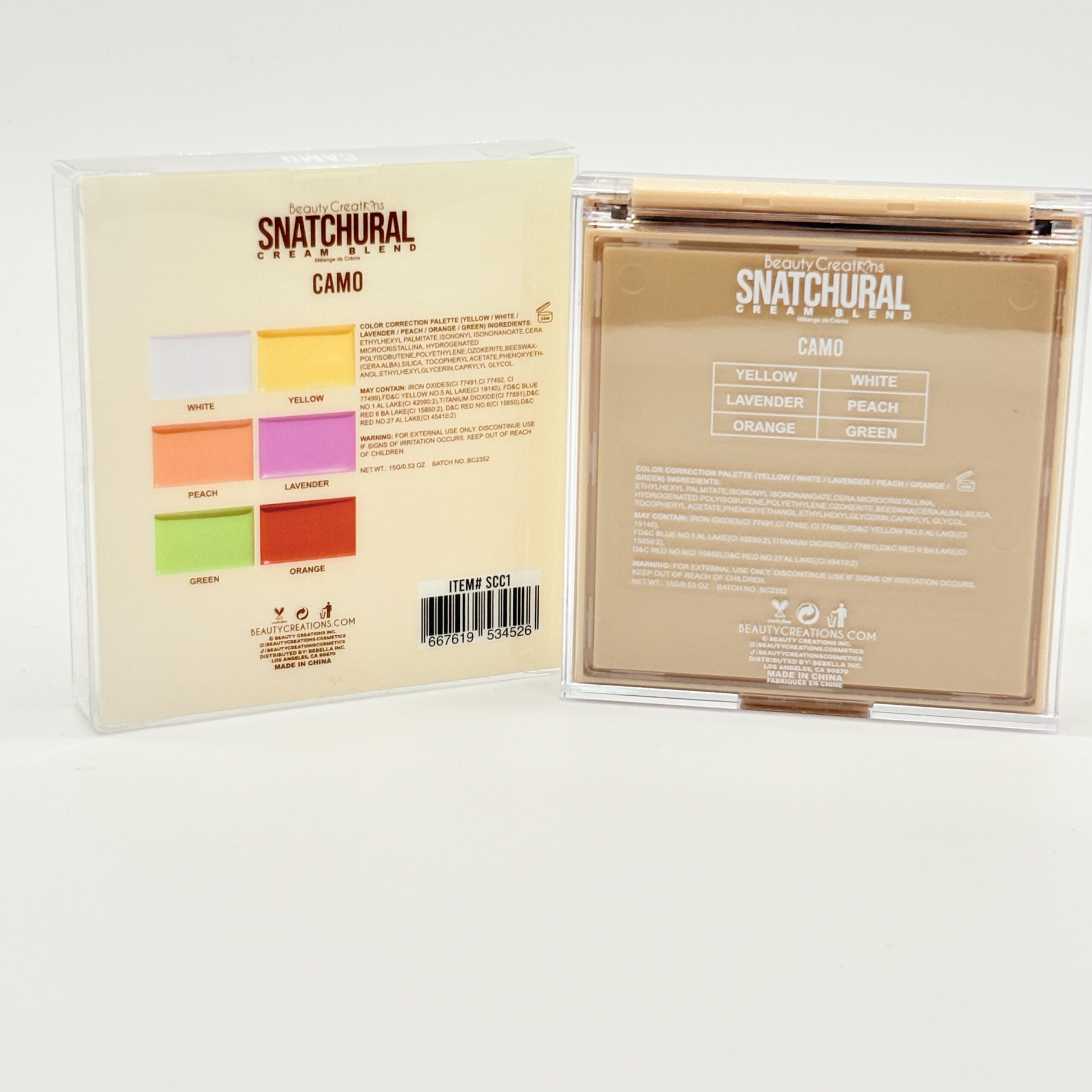 BEAUTY CREATIONS SNATCHURAL COLOR CORRECTING PALETTE – CAMO