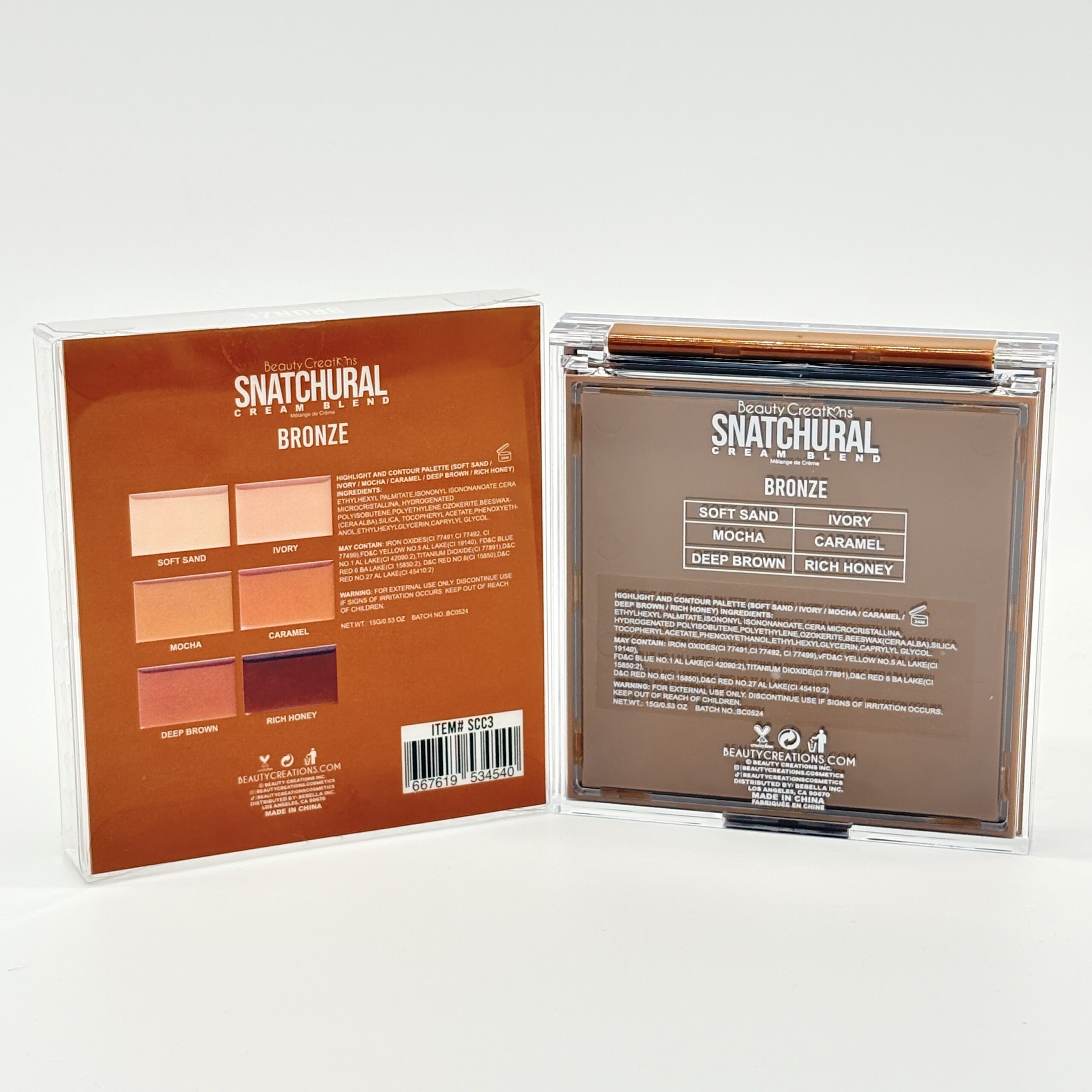 BEAUTY CREATIONS SNATCHURAL HIGHLIGHT AND CONTOUR PALETTE – BRONZE